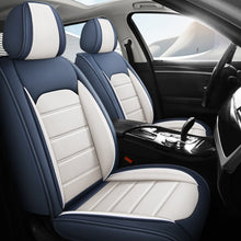 Load image into Gallery viewer, Delicate Leather Car Seat Covers Full Set, Custom For Your Cars, Waterproof Leather Front Rear Seat Automotive Protection Cushions, Car Accessories