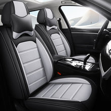 Load image into Gallery viewer, Delicate Leather Car Seat Covers Full Set, Custom For Your Cars, Waterproof Leather Front Rear Seat Automotive Protection Cushions, Car Accessories