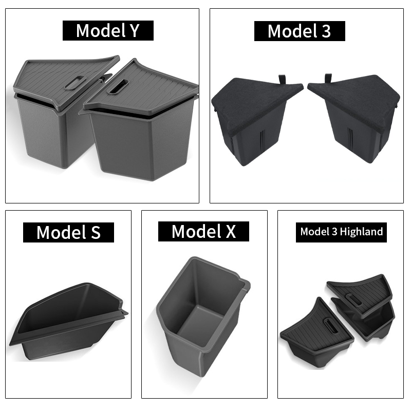 Suitable for Tesla Model 3/Highland/Y/X/S trunk storage box