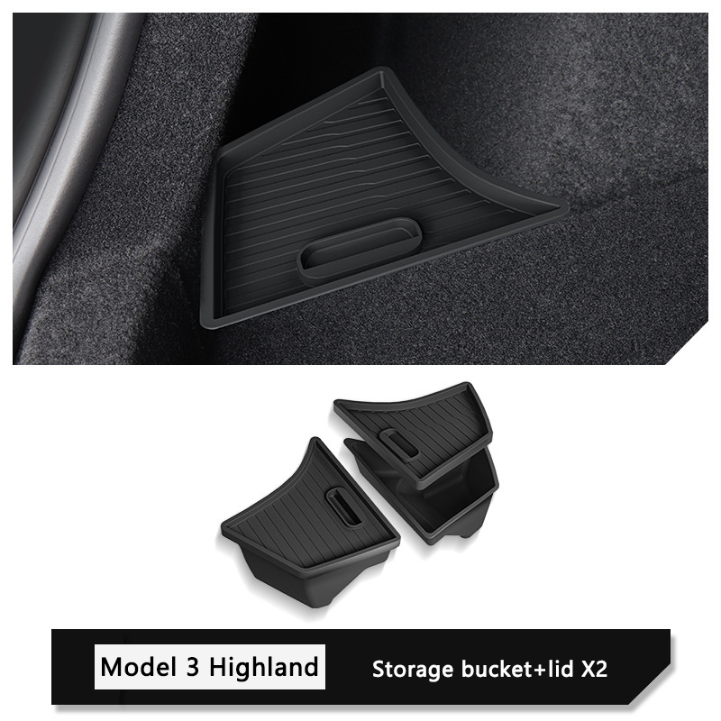 Suitable for Tesla Model 3/Highland/Y/X/S trunk storage box