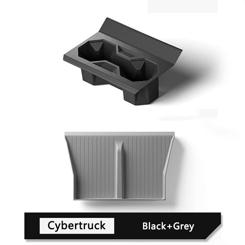 Suitable for 2023-2024 Tesla Cybertruck Central Control Silicone Wireless Charging Pad with Cup Holder