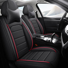 Load image into Gallery viewer, Delicate Leather Car Seat Covers Full Set, Custom For Your Cars, Waterproof Leather Front Rear Seat Automotive Protection Cushions, Car Accessories