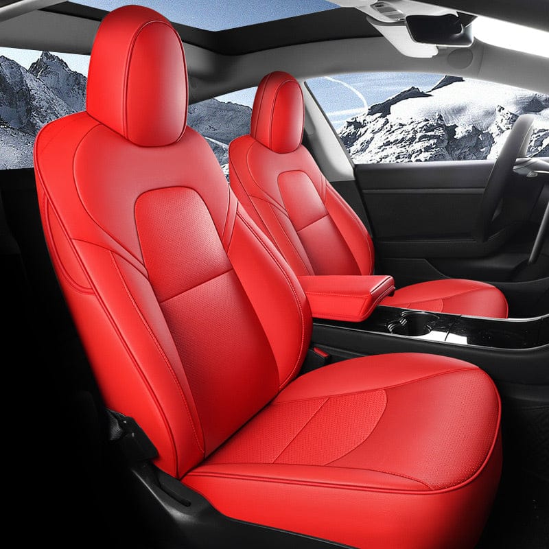 All-Inclusive Custom Tesla Model 3/Highland/Y Nappa Leather Car Seat Covers Full Set