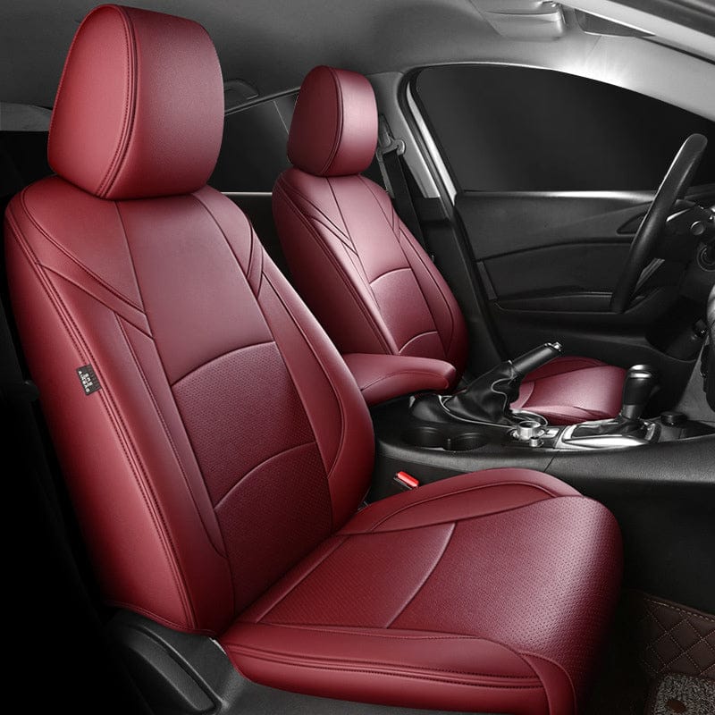 Leather Car Seat Cover Full Set Fit For Mazda 3 (2014-2024)