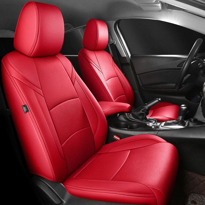 Leather Car Seat Cover Full Set Fit For Mazda 3 (2014-2024)