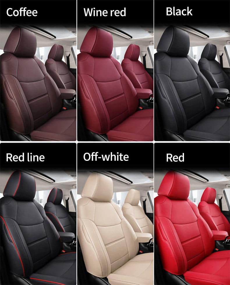 Toyota Rav4 (2013-2023) Custom Leather Car Seat Cover Full Set