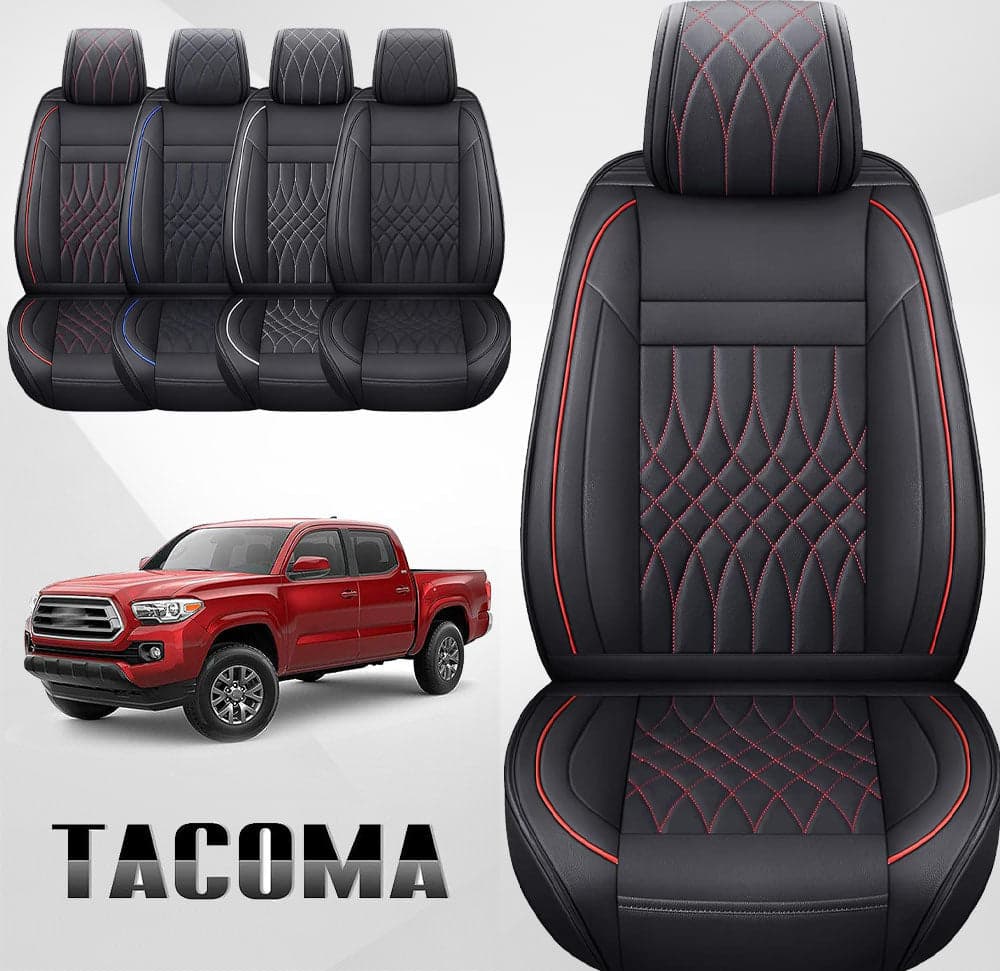 Custom Fit Car Seat Covers Full Set For Toyota Tacoma (2005-2023)