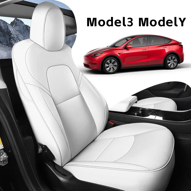 All-Inclusive Custom Tesla Model 3/Highland/Y Nappa Leather Car Seat Covers Full Set