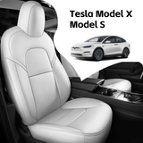 All-Inclusive Customized Tesla Model S/Model X Alcantara Leather Car Seat Covers Full Set