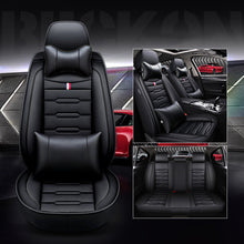 Load image into Gallery viewer, Luxury PU Leather Car Seat Covers Full Set, Non-Slip Seat Cover Protectors, Seat Covers for Car Interior