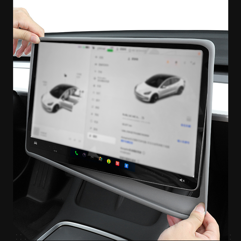 Silicone protective cover for the central control display screen of Tesla Model 3/Y/Highland