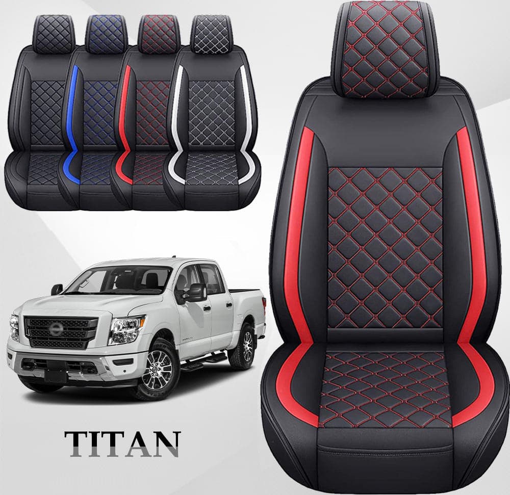 Custom Fit Car Seat Covers Full Set for Nissan Titan(2017-2024)