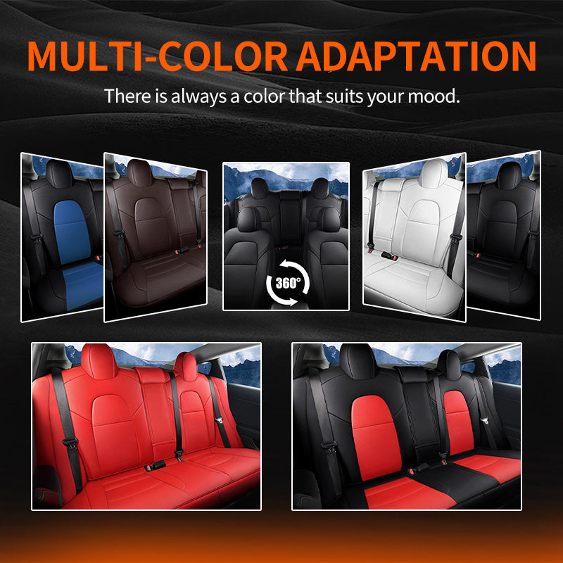 All-Inclusive Custom Tesla Model 3/Highland/Y Nappa Leather Car Seat Covers Full Set