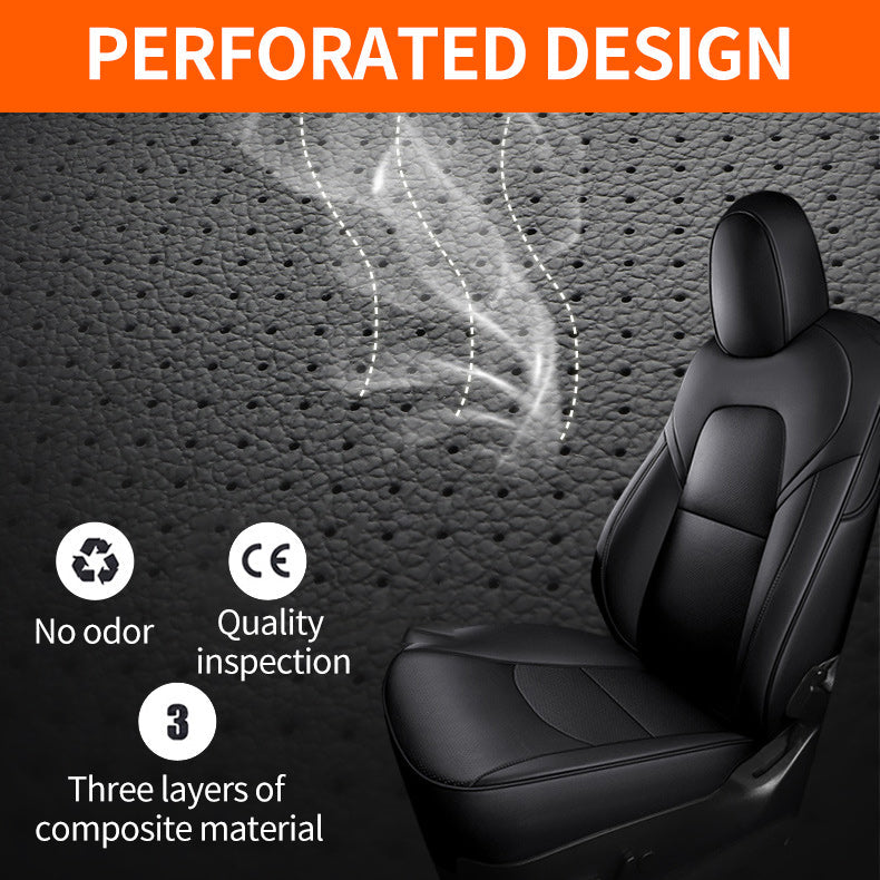 All-Inclusive Custom Tesla Model 3/Highland/Y Nappa Leather Car Seat Covers Full Set