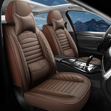 Load image into Gallery viewer, Universal Leather Car Seat Covers With Lumbar Support Fit for Most Cars