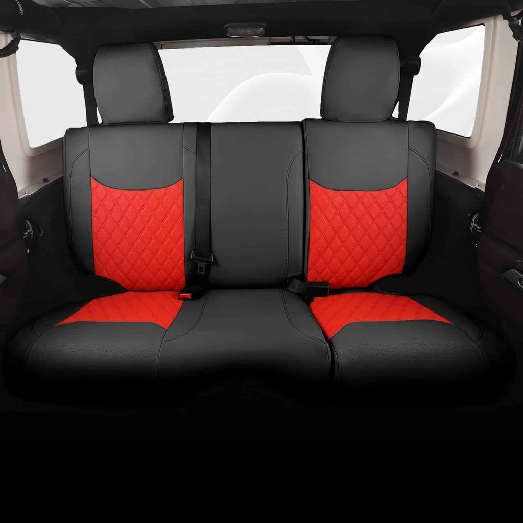 Special Leather Car Seat Covers Full Set for Jeep Wrangler (2007-2024)