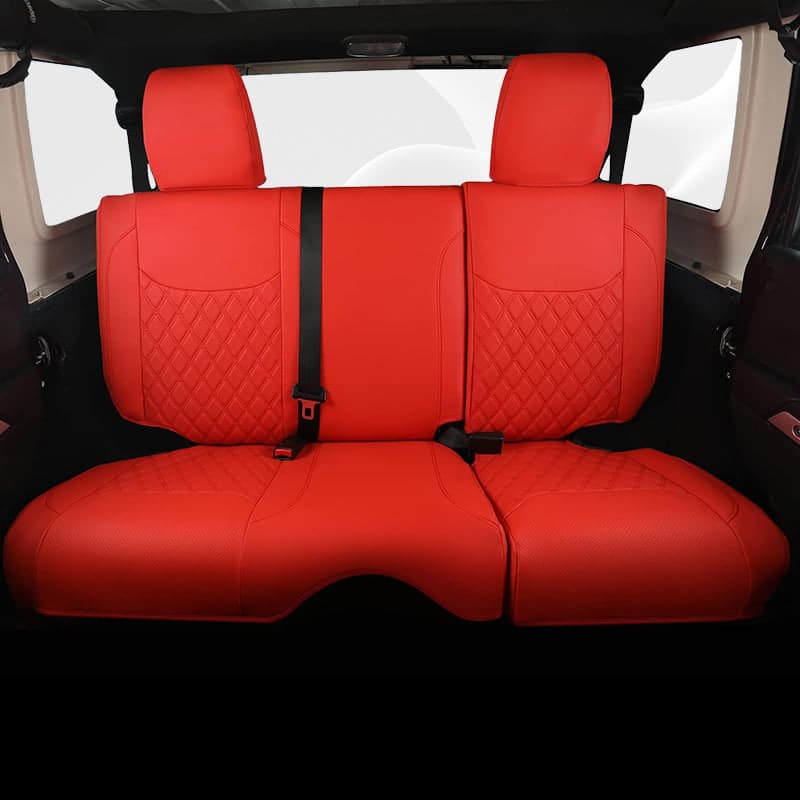 Special Leather Car Seat Covers Full Set for Jeep Wrangler (2007-2024)