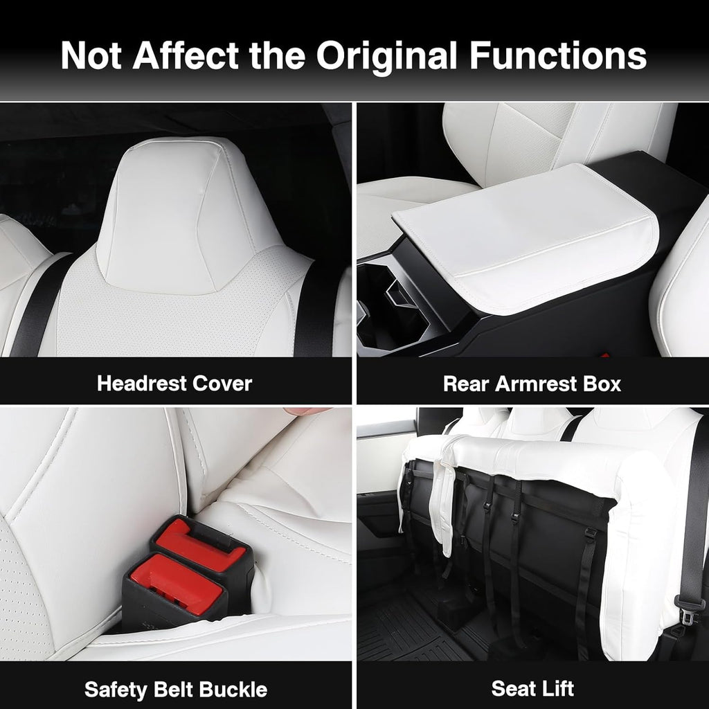 Custom Full Set  Leather Seat Covers for Tesla Cybertruck - All-Inclusive Protection