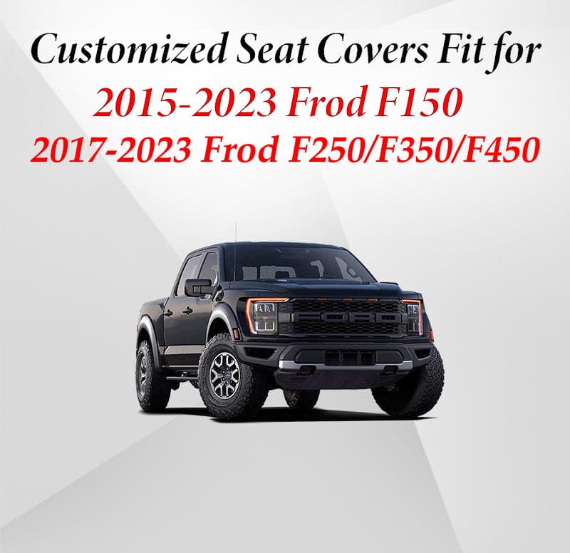 Luxury High Quality Leather Car Seat Cover Fits Ford F150 (2015-2023), F250, F350, F450 (2017-2023)