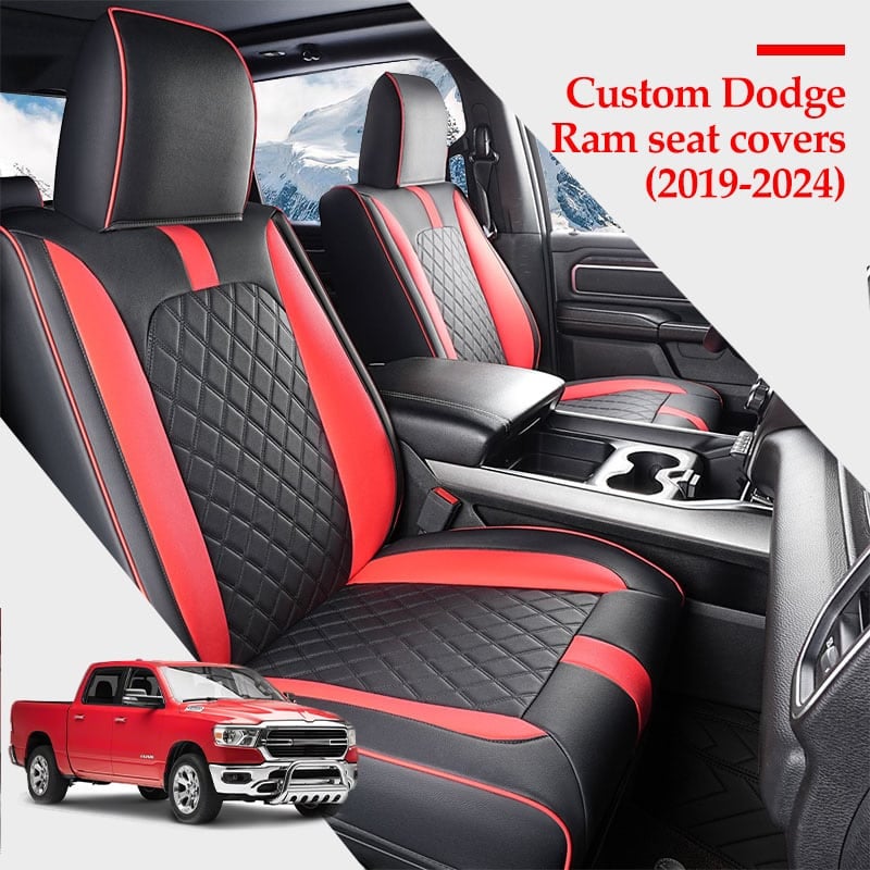 Dodge Ram Car Seat Covers Full Set Compatible with Ram 1500(2019-2024)