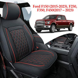 Luxury Leather Car Seat Cover Fits Ford F150 (2015-2023), F250, F350, F450(2017-2023)