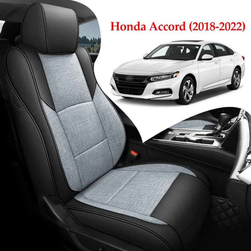 Suitable For Honda Accord (2018-2022) Luxury Linen Car Seat Cover Full Set