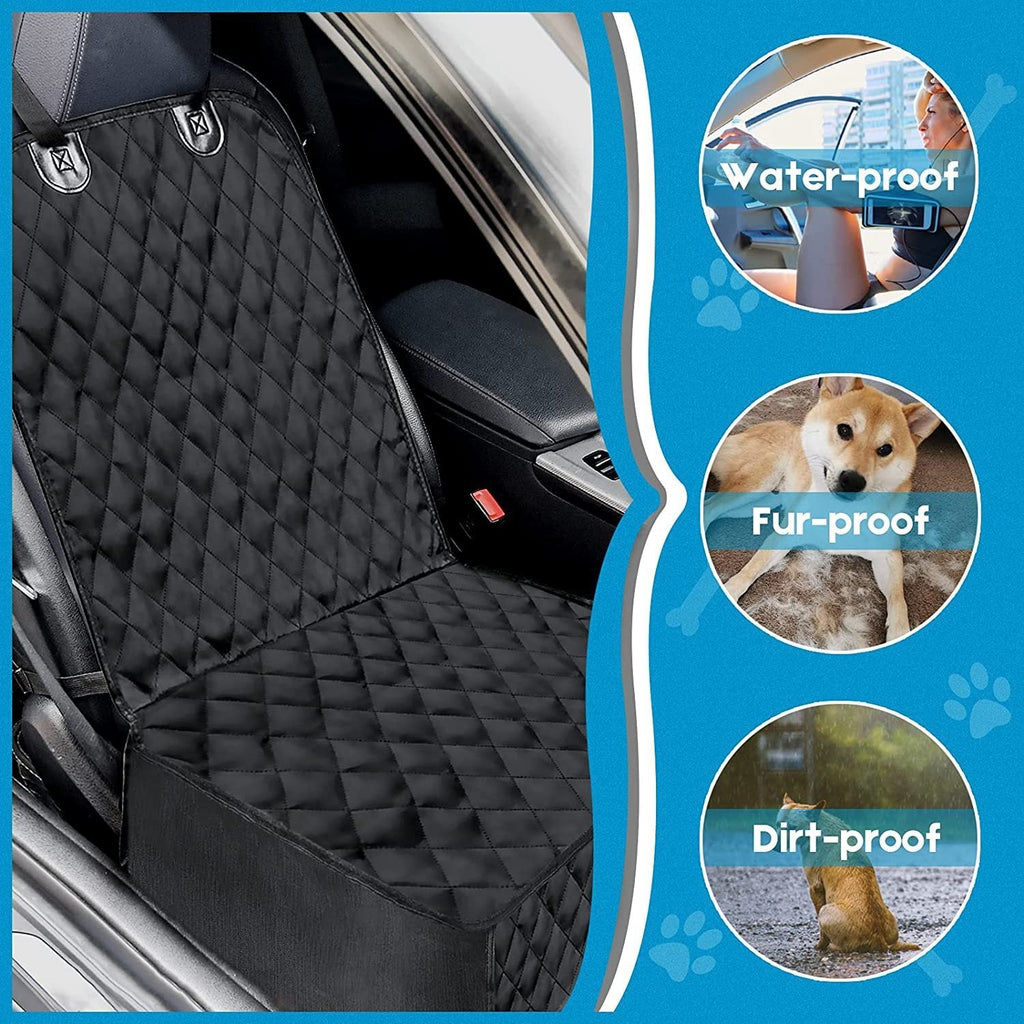 Dog car seat cover front row waterproof and scratch resistant