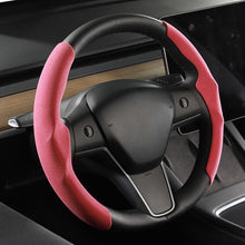 Load image into Gallery viewer, Tesla Model 3 Model Y Suede Steering Wheel Cover (2 Pcs/Set)