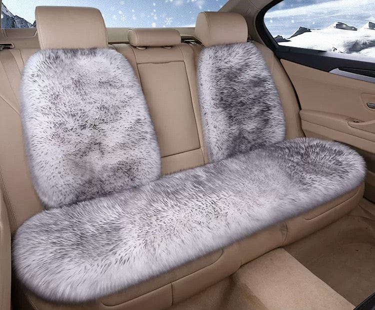 Amancarport Winter Plush Car Seat Cover 5-Piece Complete Set， Include Front & Rear Seat Cover