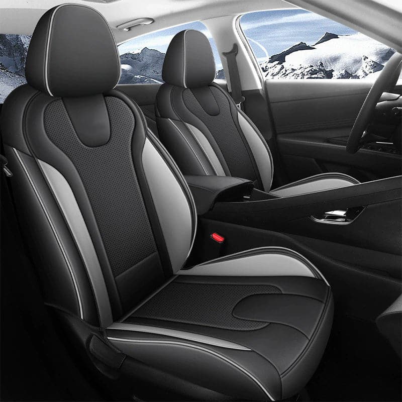 Luxury Leather Car Seat Cover Full Set For Hyundai Elantra (2021-2024)