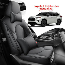 Load image into Gallery viewer, Toyota Highlander(2020-2024) Custom Leather Car Seat Cover Full Set(Not suitable for five-seater version)