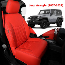 Load image into Gallery viewer, Special Leather Car Seat Covers Full Set for Jeep Wrangler (2007-2024)